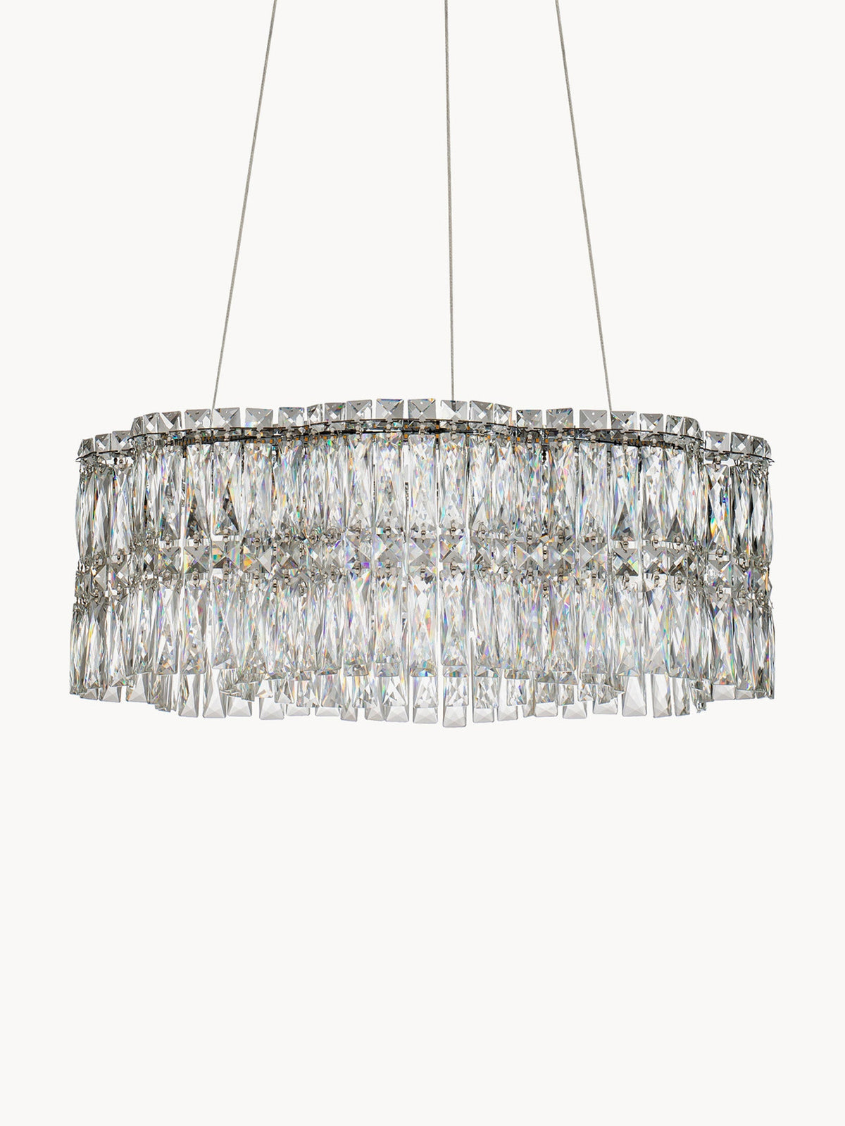 Gallery image 1 - Dimmable LED Crystal Glass Chandelier Nuvia