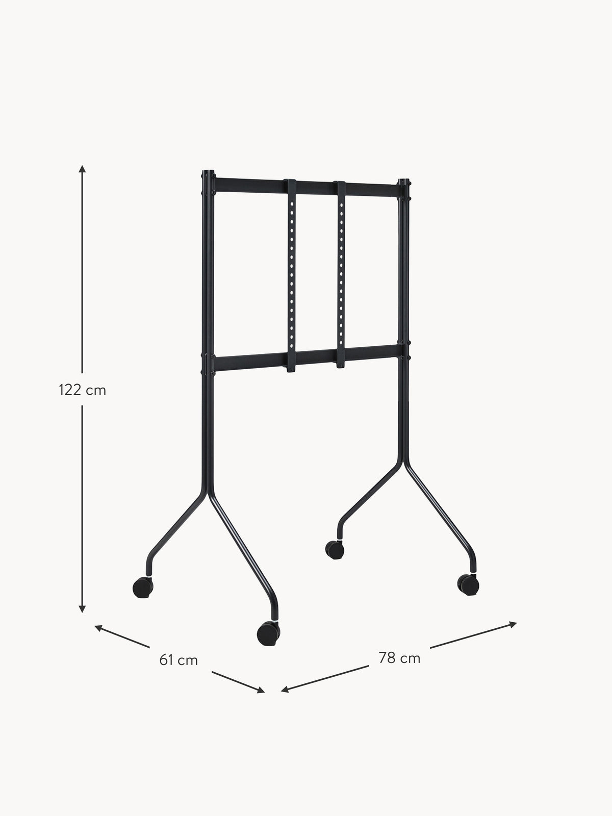 Tall TV Stand Moon Rollin' with Wheels