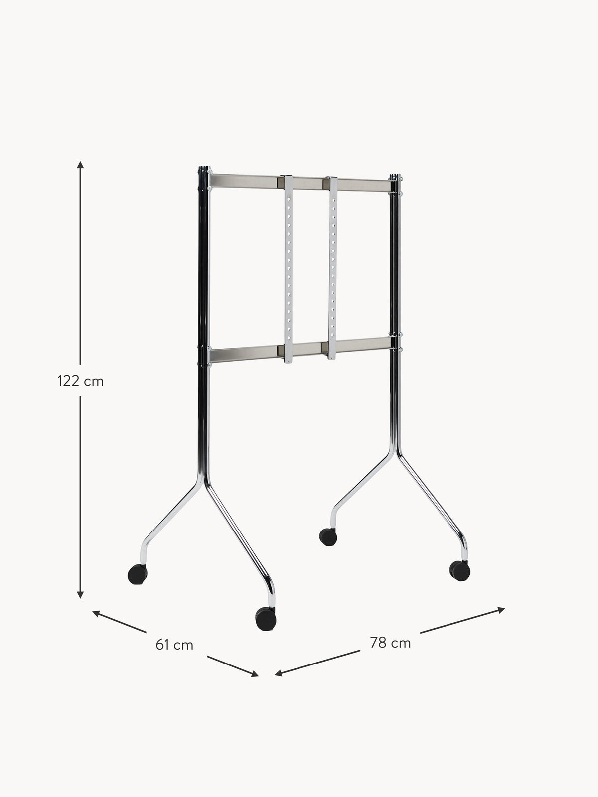 Tall TV Stand Moon Rollin' with Wheels