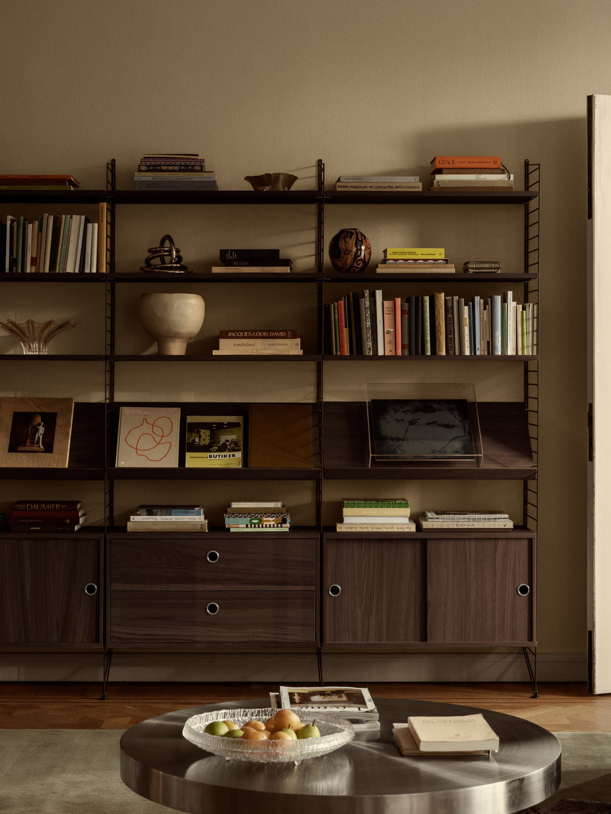 Cabinet String System with Sliding Doors, W 78 x D 30 cm