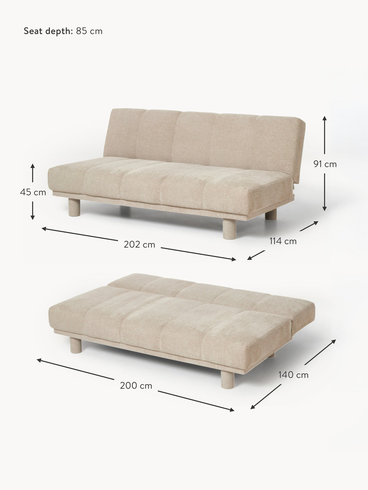 Herta Sofa Bed (3-seater)