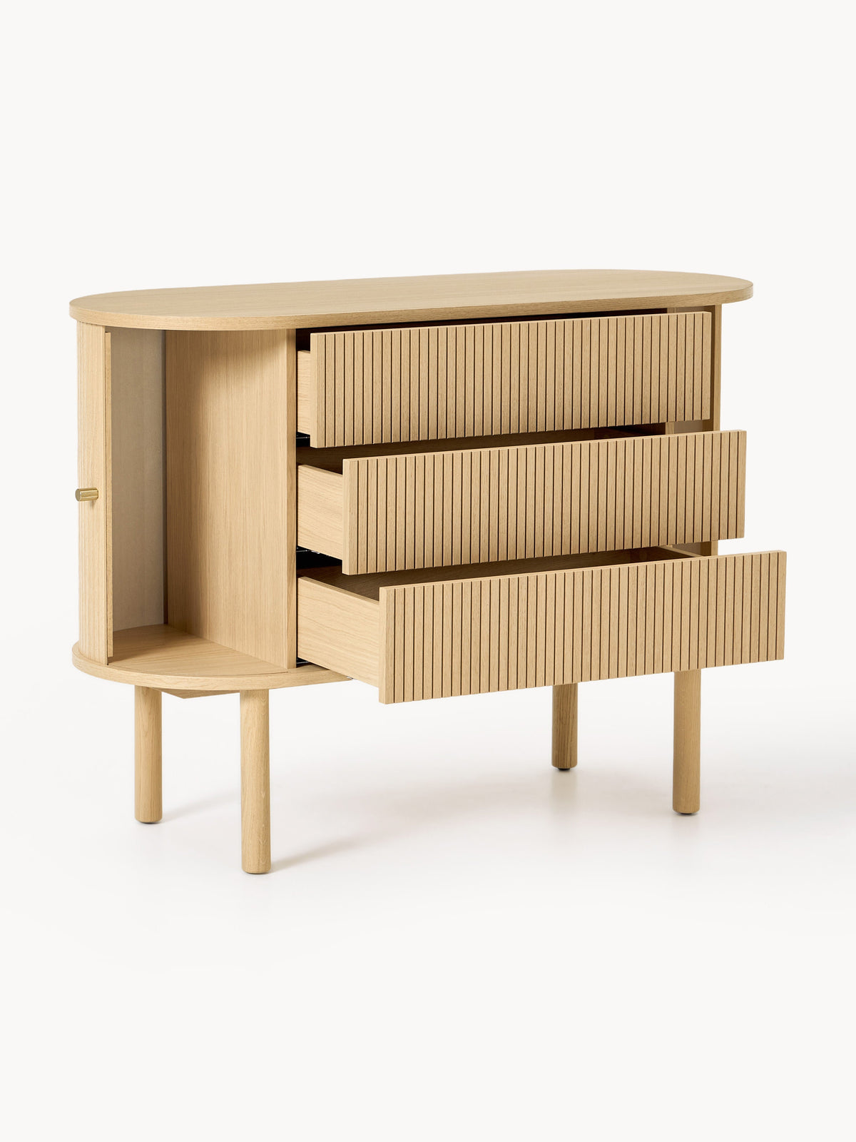 Calary Dresser with Fluted Front